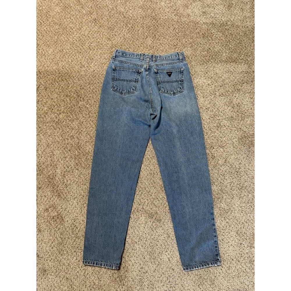 Vintage Guess Jeans Mens 32 Blue Classic Fit Straight Leg Back Logo Y2K 28x29 - Picture 2 of 11